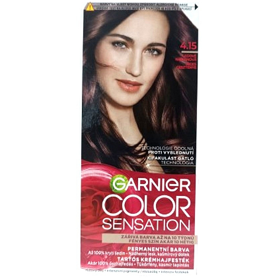 Garnier Color Sensation farba na vlasy 4.15 Ľadovo gaštanová