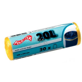 Folifix Sáčky do odpadkového koša, 7 mikrometrov, 20 litrov, 50 x 45 cm 30 kusov