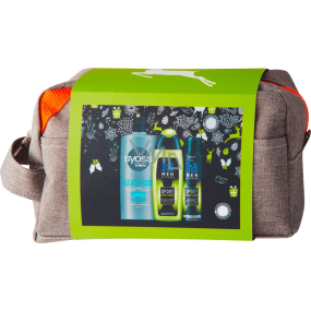 Fa Men Energy Boost sprchový gel 250 ml + dezodorant sprej 150 ml + Syoss Men Clean & Cool šampón na vlasy 440 ml + kozmetická taška, kozmetická sada