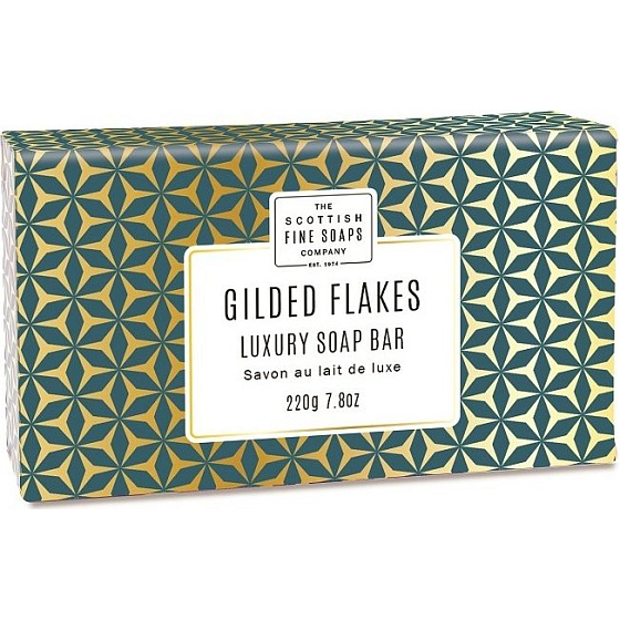 Scottish Fine Soaps Pozlátené vločky trikrát jemne mletej toaletné mydlo 220 g