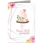 Nekupto Blahoželanie k svadbe Svadobná torta 115 x 170 mm 3609 J