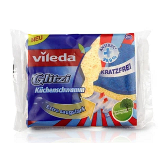 Vileda Glitzi Antibakteriálna hubka na riad 2 kusy