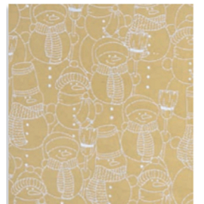 Zoewie Darčekový baliaci papier 70 x 150 cm Vianoce Simply The Best prírodní snehuliaci