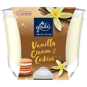 Glade sviečka vôňová Maxi Vanilla Cream Cookies, 204 g