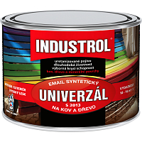 Industrol S2013 univerzál lesk vrchná farba na kov a drevo, 2430 čokoládovo hnedá, 375 ml