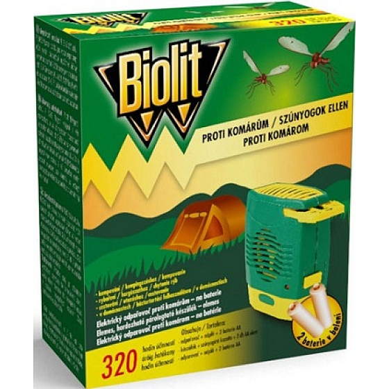 Biolit Proti komárom elektrický odparovač na batérie 1 kus + batérie 2 kusy