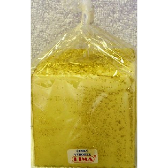 Lima Aromatická špirála vonná sviečka slonová kosť kocky 65 x 65 mm 1 kus