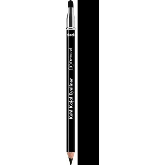 Dermacol Eyeliner & Eye Shadow 2v1 kajalová ceruzka a očné tiene Black 1,6 g