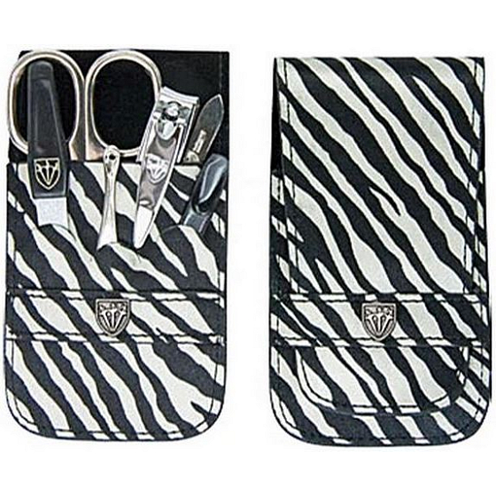 Kellermann 3 Swords Luxusná manikúra 6 dielna Fashion Materials v aktuálnom módnom materiáli Zebra 56212 P N