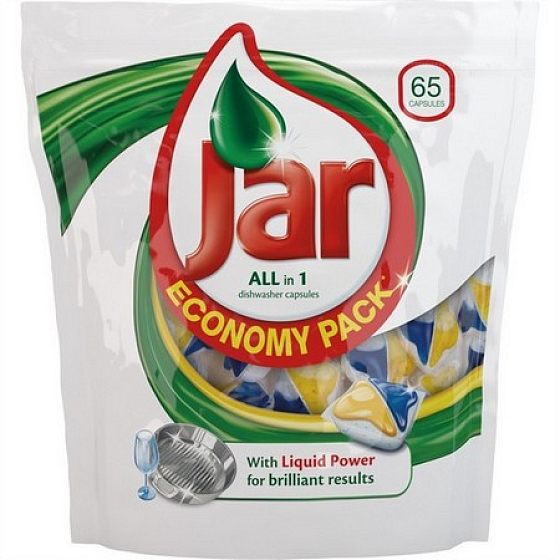 Jar All in 1 Yellow kapsula do automatické umývačky riadu 65 kusov