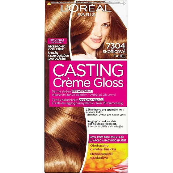 Loreal Paris Casting Creme Gloss farba na vlasy 7304 škoricová