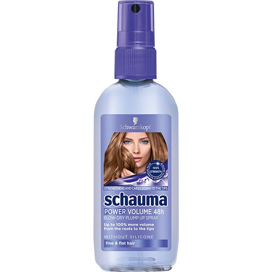 Schauma Power Volume 48h Blow-Dry Plump Up sprej pre maximálny objem účesu 100 ml