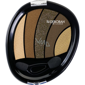 Deborah Milano Perfect Smokey Eye Palette paletka 5tich očných tieňov 05 Kaki 5 g