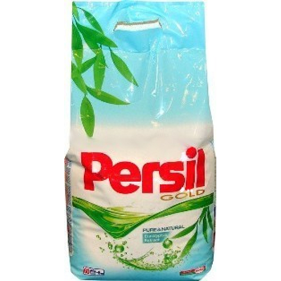 Persil Gold Pure & Natural prací prášok s bieliacimi zložkami 6 kg