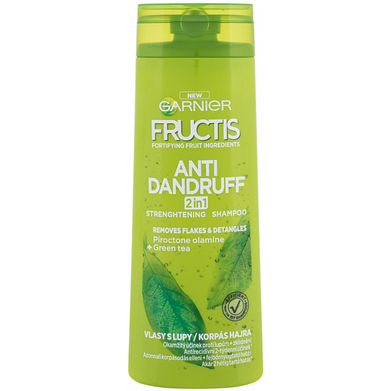 Garnier Fructis Anti Dandruff 2v1 posilňujúci šampón na odstránenie lupín 250 ml