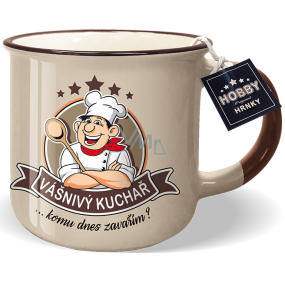 Nekupto Hobby hrnček s nápisom Vášnivý kuchár 250 ml