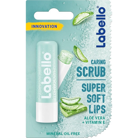 Labello Aloe Vera ošetrujúce peeling na pery 5,5 ml