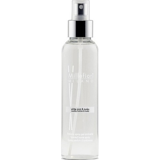 Millefiori Milano Natural White Mint & Tonka - Biela mäta a tonkové bôby Bytový sprej 150 ml