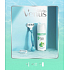 Gillette Venus Smooth holiaci strojček pre ženy + náhradné hlavice 2 ks + Satin Care gél na holenie pre ženy 75 ml, kozmetická sada pre ženy