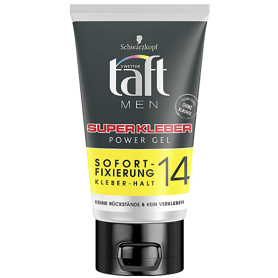 Taft Men Power Gel Super Kleber extrémne silný a rýchlo fixujúci gél na vlasy 150 ml