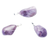 Ametyst Lavender Malawi Prívesok Tumbler prírodný kameň 2,2-3 cm, 1 kus, kameň kráľov a biskupov
