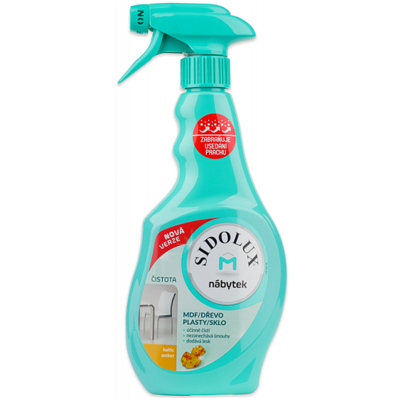 Sidolux M Nábytok Baltic Amber Spray proti prachu 400 ml