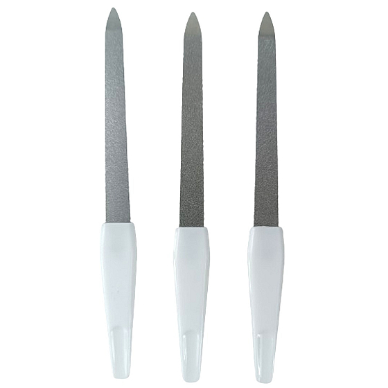 Pilník na nechty kovový obojstranný 15 cm 3 kusy