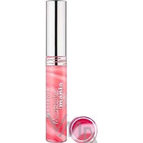 Essence Marble Mania lesk na pery 05 Coral Whirl 8 ml