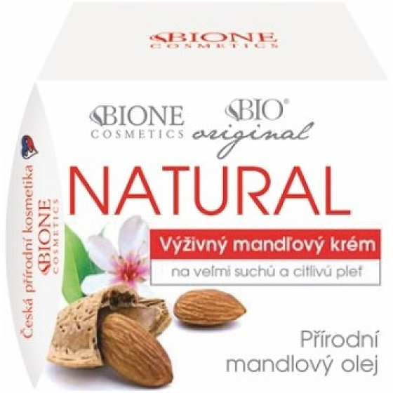 Bione Cosmetics Mandle originál prírodný výživný mandľový krém veľmi suchá a citlivá pleť 51 ml