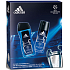Adidas Champions League deodorant sprej 150 ml + sprchový gél 250 ml, pre mužov darčeková sada