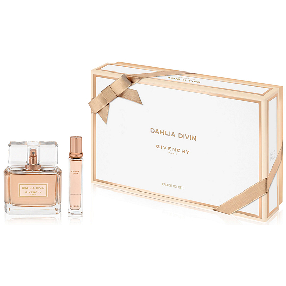 Givenchy Dahlia Divin toaletná voda pre ženy 50 ml + toaletná voda cestovné balenie 12,5 ml, darčeková kazeta