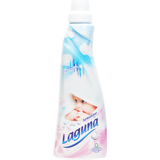 Laguna Sensitive s jemnou krémovou vôňou koncentrovaná aviváž pre citlivú pokožku 1 l