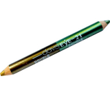 Princessa Davis Eye Double Colour očné tiene v ceruzke 021 svetlozelená a zlatá 6 g
