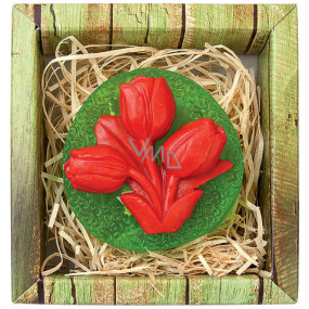 Bohemia Gifts Tulipán ručne vyrábané toaletné mydlo v krabičke 75 g