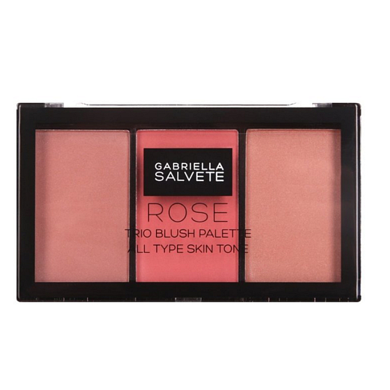 Gabriella salva Trio Blush Palette tvárenka 02 Rose 15 g