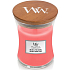 WoodWick Melon & Pink Quartz - Melón a ružový kremeň vonná sviečka s dreveným knôtom a viečkom sklo stredné 275 g