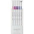 Uni Mitsubishi Emott Fine Liner sada 07 Floral 5 kusov 0,4 mm