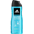 Adidas Ice Dive 3v1 sprchový gél na telo, vlasy a tvár pre mužov 400 ml
