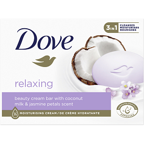 Dove tuhé mydlo Relaxing kokos a jazmín, 90 g