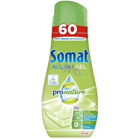 Somat All in 1 Pronature gél do umývačky riadu s prírodnými zložkami 60 dávok 1080 ml