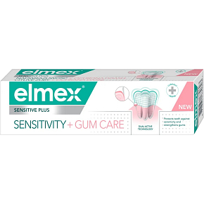 Elmex Sensitive Plus Sensitivity + Gum Care zubná pasta 75 ml