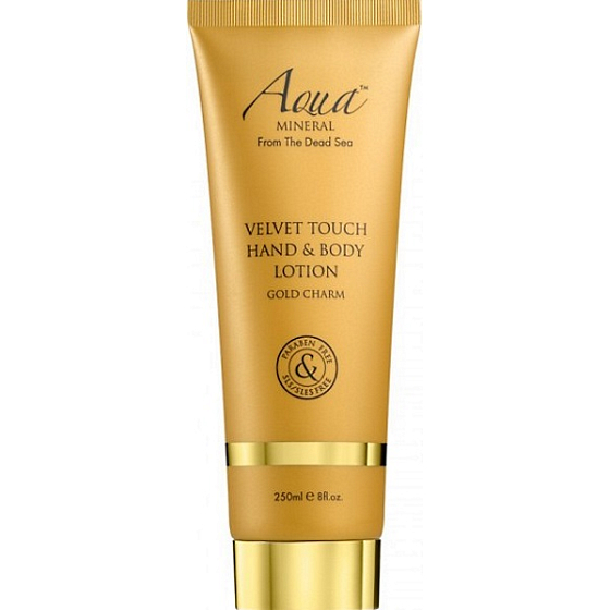 Aqua Mineral Velvet Touch Gold Charm mlieko na telo a ruky 250 ml
