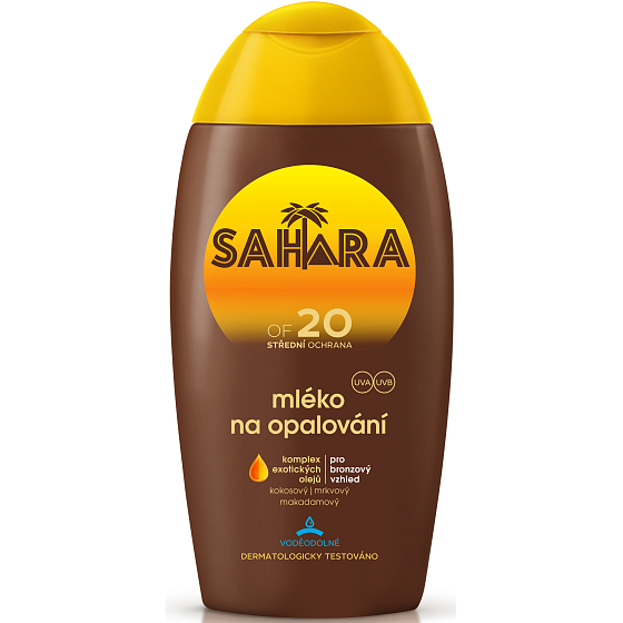 Astrid Sahara OF20 vodeodolné mlieko na opaľovanie 200 ml