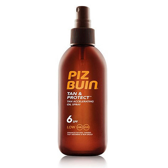 Piz Buin Tan & Protect SPF6 opaľovací olej urýchľujúci proces opaľovanie 150 ml sprej