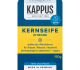Kappus Kernseife Citron univerzálny tvrdé prírodné mydlo vyrobené z prírodných látok 150 g