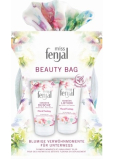 Fenjal Miss Floral Fantasy sprchový gél 75 ml + telové mlieko 75 ml + kozmetická taštička, kozmetická sada