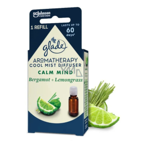Difuzér Glade Aromatherapy Cool Mist Calm Mind Bergamot + náplň esenciálneho oleja Lemongrass 17,4 ml