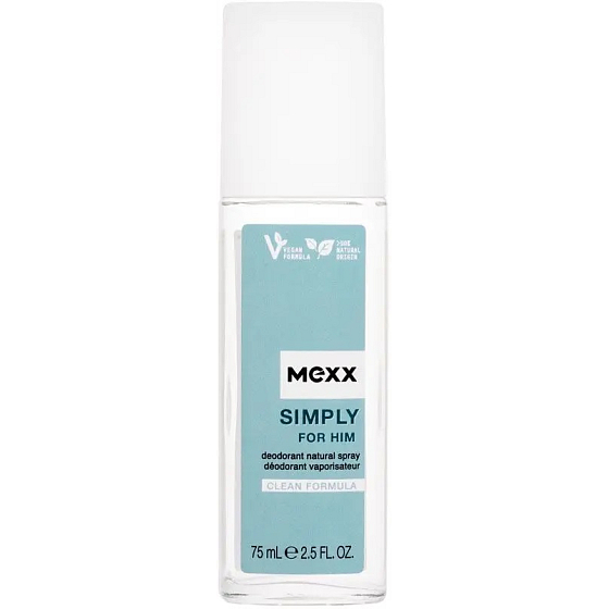 Mexx Simply for Him parfumovaný dezodorant pre mužov 75 ml