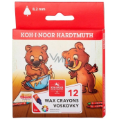 Koh-i-Noor Trio Wax trojuholníkové voskové ceruzky 12 kusov