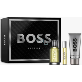 Hugo Boss Boss Bottled toaletná voda 100 ml + sprchový gél 100 ml + toaletná voda 10 ml, darčeková sada pre mužov